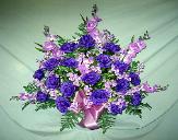 01I Silk Funeral Basket