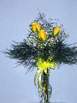 01K 3 Yellow Roses Arranged